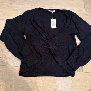 Z SUPPLY WOMENS BLACK SHIRT TOP NEW SMALL